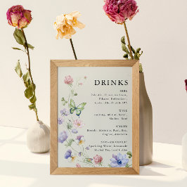 Elegant Poster Färgämnen från Wildblomma Bröllop