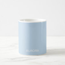 Elegant Powder Blue Personlig Namn -
