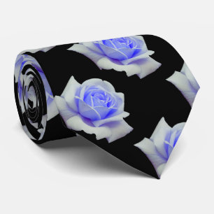 Elegant Powder Blue Ro Blommigt Slips