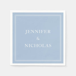 Elegant Powder Blue Wedding Pappersservett