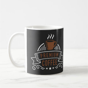 Elegant Premium Koffesign Logotyp Kaffemugg