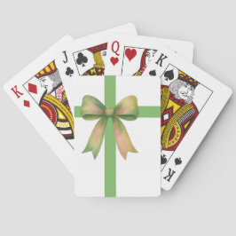 Elegant presentbåge – modern juldesign casinokort
