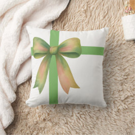 Elegant presentbåge – modern juldesign kudde