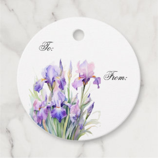 Elegant presentetikett för Iris-trädgården Gåvor Etiketter