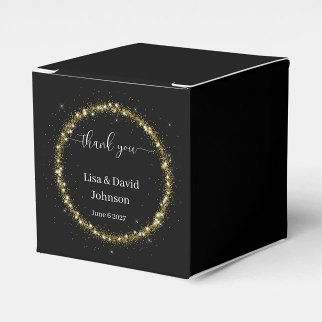 Elegant presentförpackning presentaskar (Framsidan Sidan)
