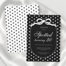 Elegant prickig bowfödelsedagsfest 30 år