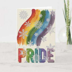 Elegant Pride Art Gay-julkort Helgkort