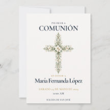 Elegant Primera Comunión Kors Botanisk