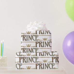 Elegant PRINCE Royalty Lettering Krona Presentpapper