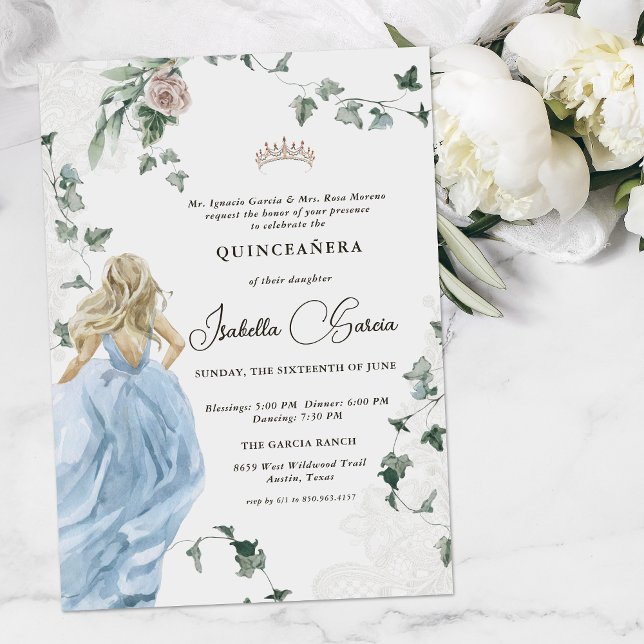 Elegant Princess Fairy Tale | Quinceañera 15:e Inbjudningar (Skapare uppladdad)