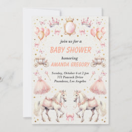 Elegant Princess - ThMB Shower-inbjudan Inbjudningar