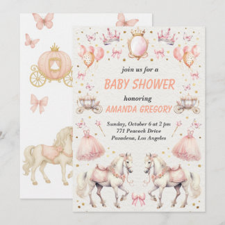Elegant Princess - ThMB Shower-inbjudan Inbjudningar
