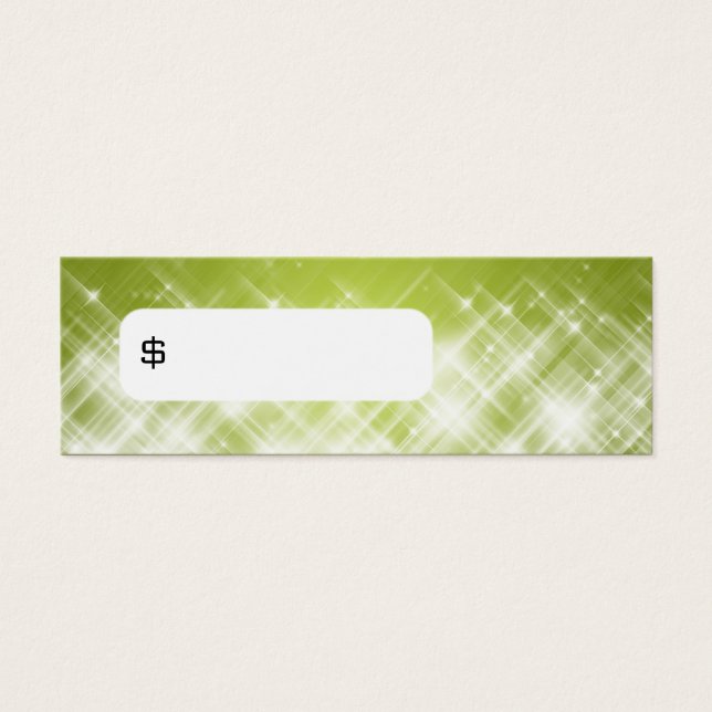 Elegant Pris Märkre Glamous Sparks Lime Litet Visitkort (Framsidan)