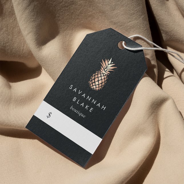 Elegant Prisa Märkre av kopparanas Presentetikett (Skapare uppladdad)