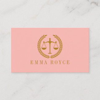 Elegant Professional Simple Minimalist Lawyer  Visitkort