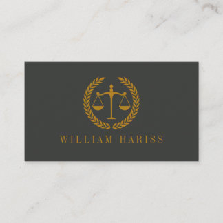 Elegant Professional Simple Minimalist Lawyer  Visitkort