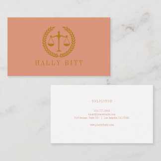 Elegant Professional Simple Minimalist Lawyer  Visitkort