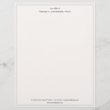 Elegant Professionell Beige Letterhead