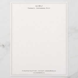 Elegant Professionell Beige Letterhead Brevhuvud