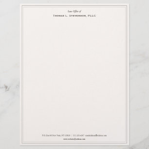Elegant Professionell Beige Letterhead Brevhuvud