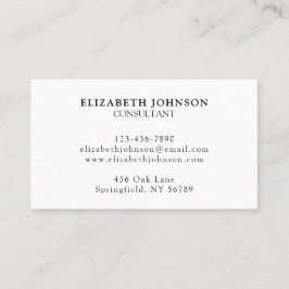 Elegant Professionell Black and White Company Logo Visitkort