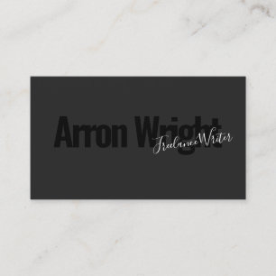 Elegant Professionell Black Modern Visitkort