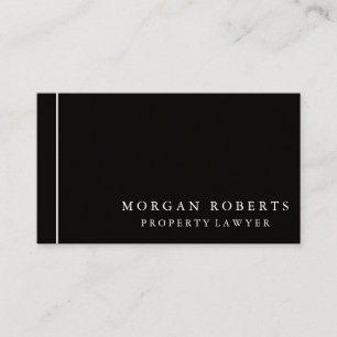 Elegant Professionell Black Modern Visitkort