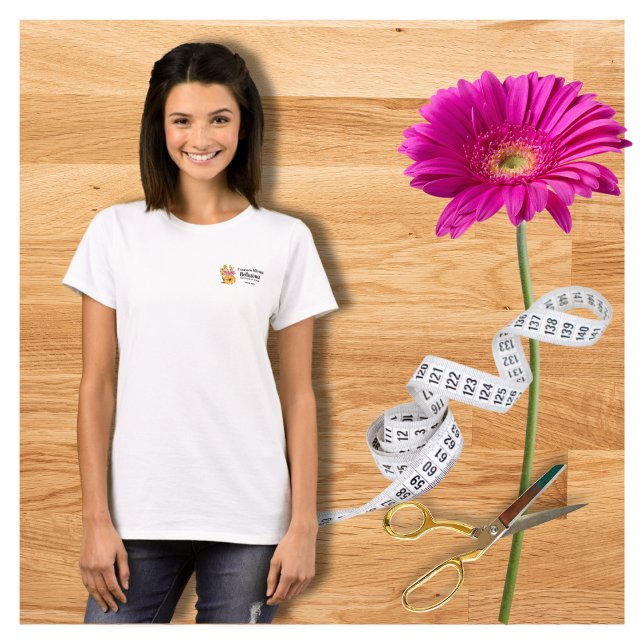 Elegant Professionell Blommigt  Rosa Gult  T Shirt (Skapare uppladdad)