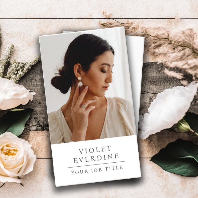 Elegant Professionell Business Photo Visitkort (Skapare uppladdad)