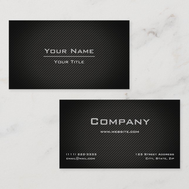 Elegant Professionell Businesskort Visitkort (Fram/baksida)