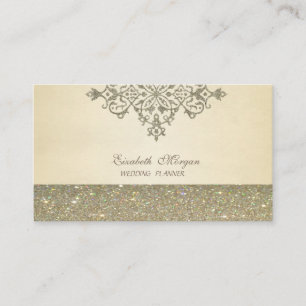 Elegant Professionell Chic Lyx, Glitter Loftjärnsl Visitkort
