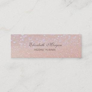 Elegant Professionell Chic Modern Glittrig Bokeh Mini Visitkort