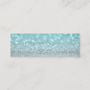 Elegant Professionell Chic Modern Glittrig Bokeh Mini Visitkort