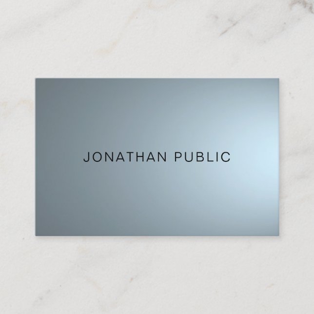 Elegant Professionell Design Modern Plain Trendig Visitkort (Framsida)