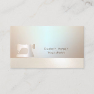 Elegant professionell enkel guld symaskin visitkort