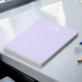 Elegant Professionell Enkel Monogram Minimalistisk Anteckningsblock