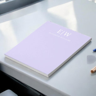Elegant Professionell Enkel Monogram Minimalistisk Anteckningsblock