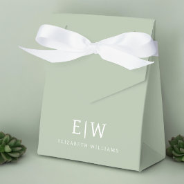 Elegant Professionell Enkel Monogram Minimalistisk Presentaskar