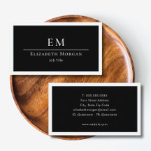 Elegant Professionell Enkel Monogram Minimalistisk