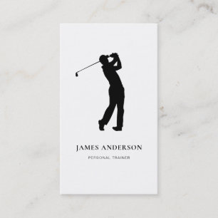 Elegant professionell Golf-instruktör Visitkort