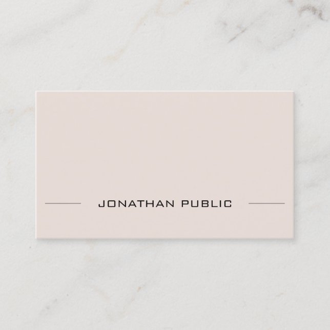 Elegant Professionell Gothic Text Artistic Simple Visitkort (Framsida)