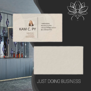 Elegant Professionell Graphic Logotyp Designer Visitkort