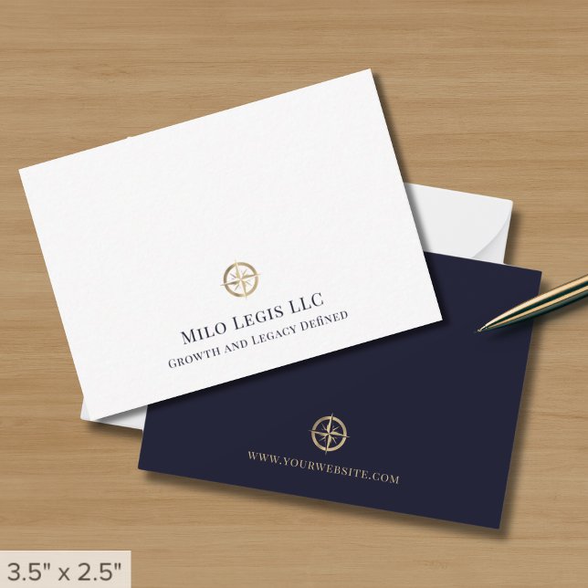 Elegant Professionell Guld Logotyp Anteckningskort (Skapare uppladdad)