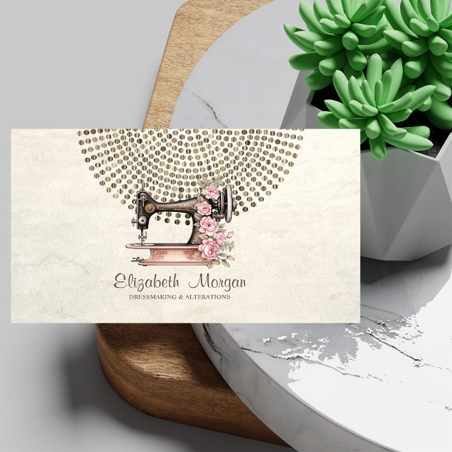 Elegant Professionell,Guld-punkter som syrar Maski Visitkort (Skapare uppladdad)