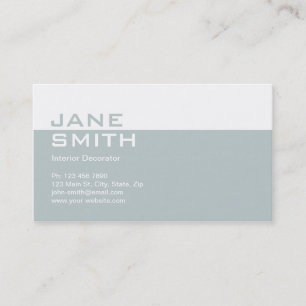 Elegant Professionell Inredingsdesign Decorator Visitkort