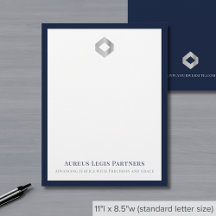 Elegant Professionell Letterhead Anpassningsbar Lo