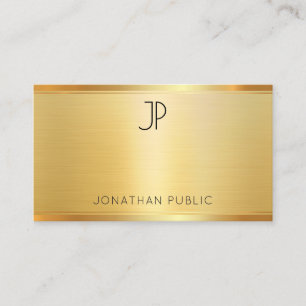 Elegant Professionell mall Faux Guld Modern Visitkort