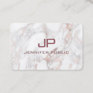 Elegant Professionell Mall Ro Guld Marble Visitkort