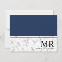 Elegant professionell marble marble monogram