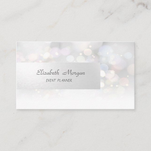 Elegant Professionell Minimalistisk, Bokeh Visitkort (Framsida)